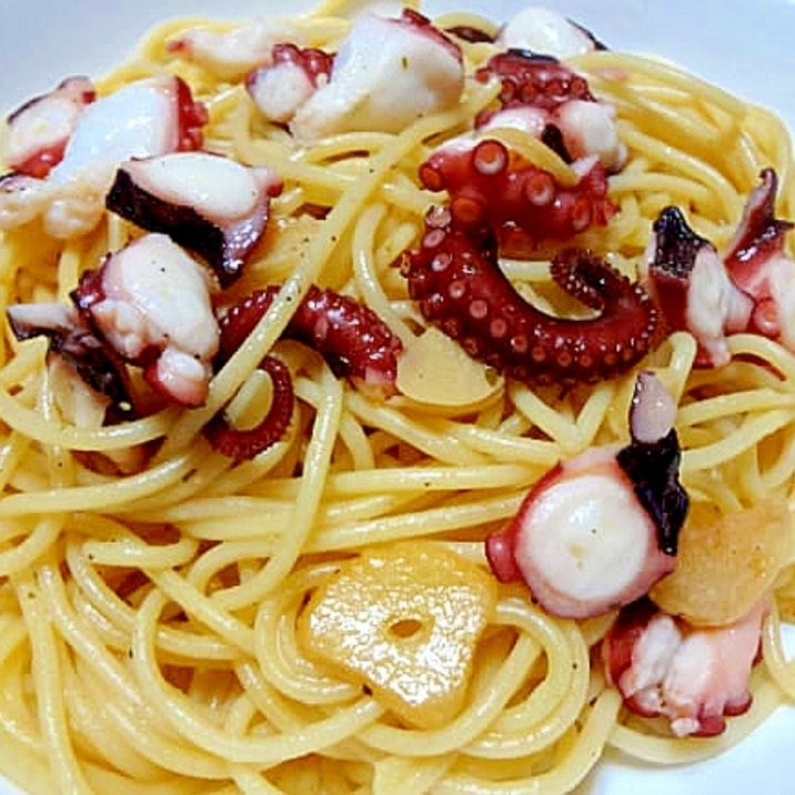タコとにんにくの和風パスタ レシピ 作り方 By デラみーやん 楽天レシピ タコとにんにくの和風パスタ レシピ 作り方 By デラみーやん 楽天レシピ